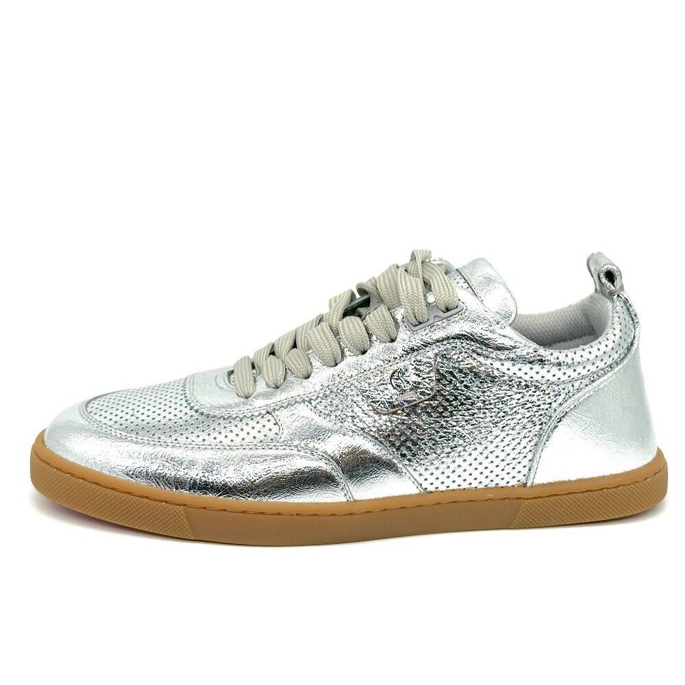 Christian Louboutin TUTTI RUI Donna Perforated Leather Sneakers Flat Shoes - Picture 5 of 16